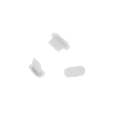 Silicone Anti Dust Plug Lighting White [10pieces]