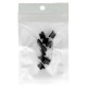 Silicone Anti Dust Plug Micro Usb Black [10pieces]