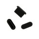 Silicone Anti Dust Plug Tupe C Black [10pieces]
