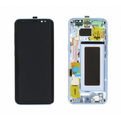 Samsung Galaxy S8 Lcd+Touch Screen+Frame Blue ORIGINAL