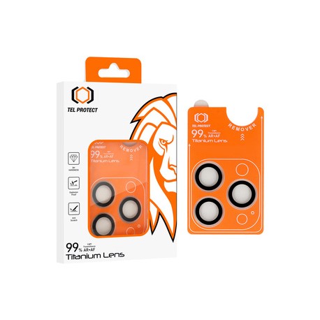 Apple iPhone 15 Pro/15 Pro Max Tempered Glass for Camera Lens Titanium 99% AR Transparent 3pcs