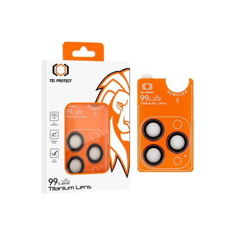 Apple iPhone 15 Pro/15 Pro Max Tempered Glass for Camera Lens Titanium 99% AR Titanium 3pcs