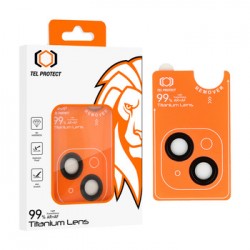 Apple iPhone 15/15 Plus Tempered Glass for Camera Lens Titanium 99% AR Black 2pcs