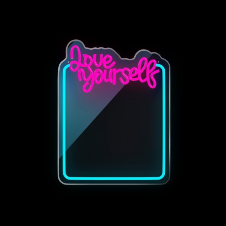 Neon Mirror Led Love Your Self Pink FMNE01 Forever
