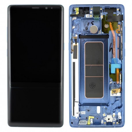 Samsung Note 8 Lcd+Touch Screen+Frame Blue ORIGINAL