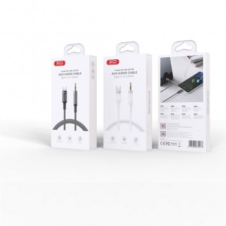 XO NB-R279B Type-C to 3.5mm Jack Cable 1M Black