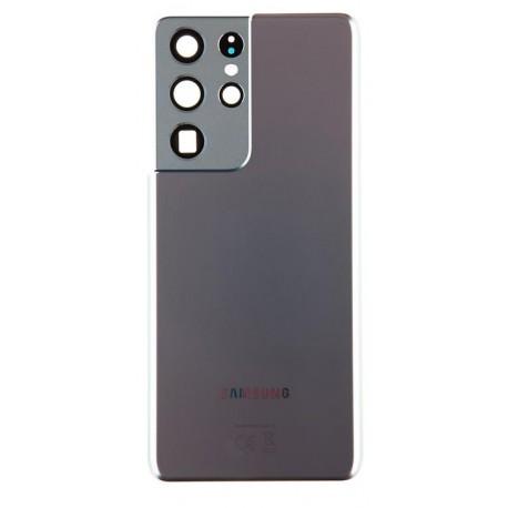 Samsung Galaxy S21 Ultra 5G BatteryCover+Camera Lens Silver ORIGINAL SWAP