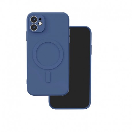 Apple iPhone 12 Pro Simple Color Mag Silicone Navy Blue