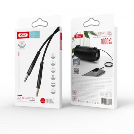 XO NB-R175A Cable 3.5mm Jack to 3.5mm jack 1m Black